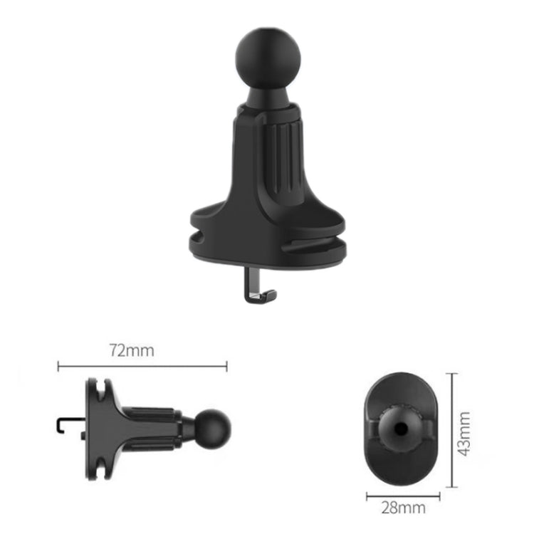 6 PCS Car Air Outlet Mobile Phone Bracket Base Can Clip Data Cable, Size: 15mm Ball Head - Universal Car Holders by PMC Jewellery | Online Shopping South Africa | PMC Jewellery | Buy Now Pay Later Mobicred