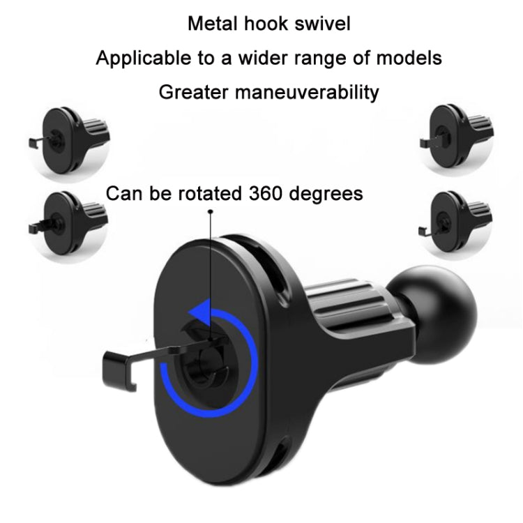 6 PCS Car Air Outlet Mobile Phone Bracket Base Can Clip Data Cable, Size: 15mm Ball Head - Universal Car Holders by PMC Jewellery | Online Shopping South Africa | PMC Jewellery | Buy Now Pay Later Mobicred