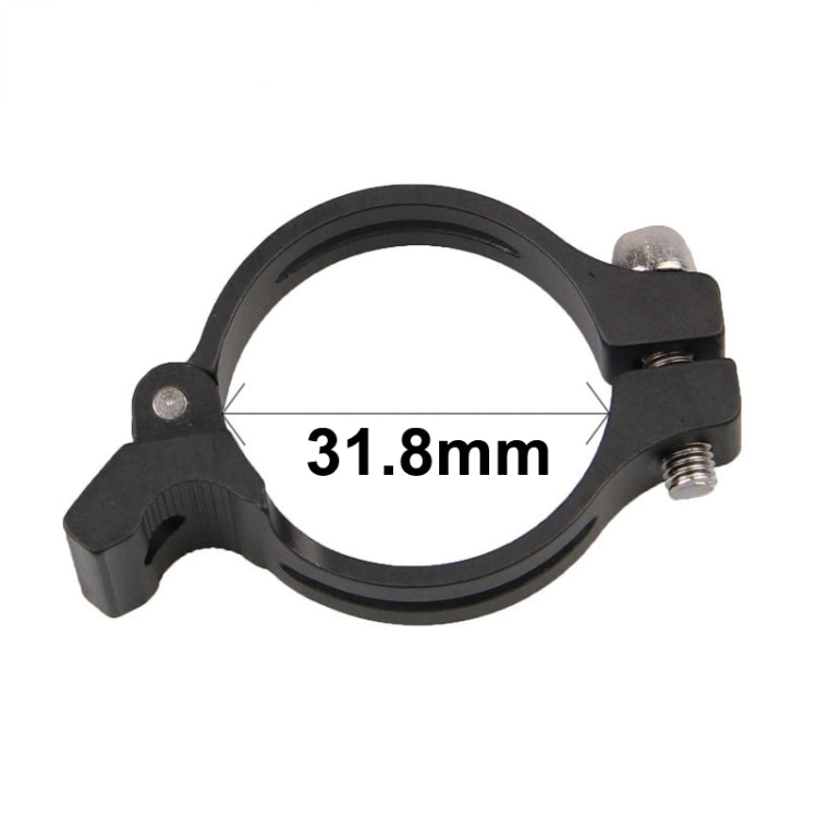 FMFXTR Bike Front Derailleur Clamp Straight Lock Turn to Clamp Converting Seat(Black 31.8mm) - Pipe clamps by FMFXTR | Online Shopping South Africa | PMC TechLife | Buy Now Pay Later Mobicred
