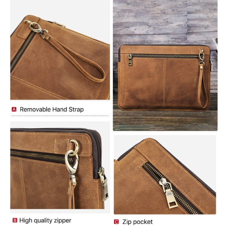 CONTACTS FAMILY Leather Laptop Sleeve For Macbook Pro 14.2 Inch(Coffee) - free shipping - PMC Jewellery - Order now!