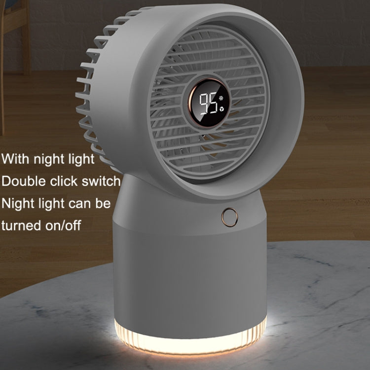 Spray Humidified LED Digital Display Office Home Fan, Style: USB Direct Plug(Blue) - Electric Fans by PMC TechLife | Online Shopping South Africa | PMC TechLife | Buy Now Pay Later Mobicred