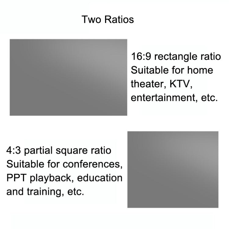 Folding Metal Anti-Light HD Projection Curtain, Size: 84 inch 16:9 186x105cm - Film Curtains by PMC TechLife | Online Shopping South Africa | PMC TechLife
