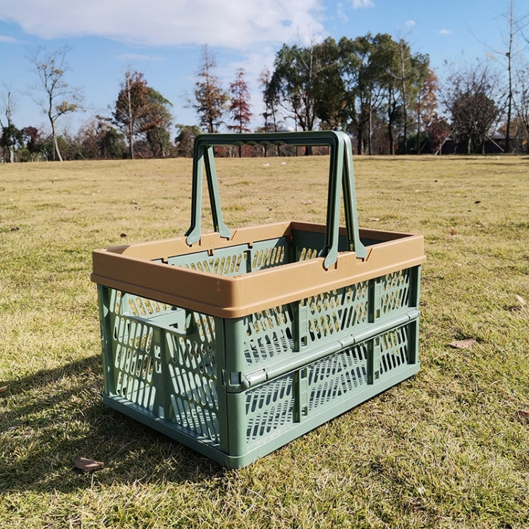 Foldable Picnic Basket Supermarket Shopping Basket,Size: 25x30.5x44cm(Green Coffee) - Storage Boxes by PMC TechLife | Online Shopping South Africa | PMC TechLife | Buy Now Pay Later Mobicred