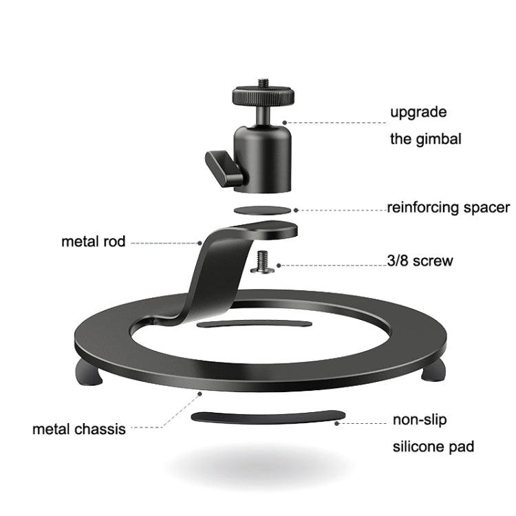 SSKY L28 Desktop Metal Projector Stand For Xiaomi(Black) - free shipping - PMC Jewellery - Order now!