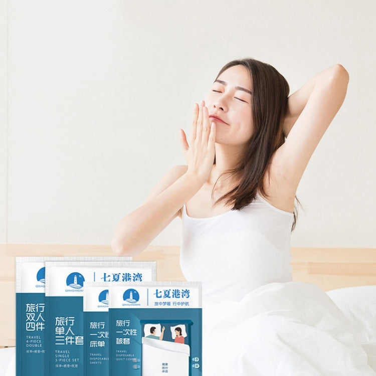 2 PCS Travel Hotel Supplies Disposable Anti-dirty Pillowcase Sheet Quilt Cover Sheet For 1 Person 160x220cm - Bedding by PMc TechLife | Online Shopping South Africa | PMc TechLife | Buy Now Pay Later Mobicred