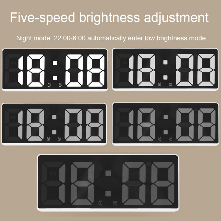 LED Bedside Alarm Clock Battery Plug-In Dual-Purpose Clock(Blue) - Alarm Clocks by PMC TechLife | Online Shopping South Africa | PMC TechLife