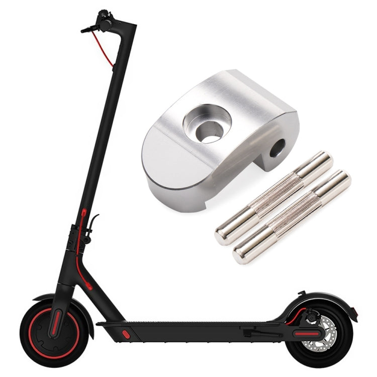High-density Alloy Steel Electric Scooter Folding Hook for Xiaomi M365 / Pro,Style: Silver+2 Dowel - Accessories & Parts by PMC TechLife | Online Shopping South Africa | PMC TechLife | Buy Now Pay Later Mobicred