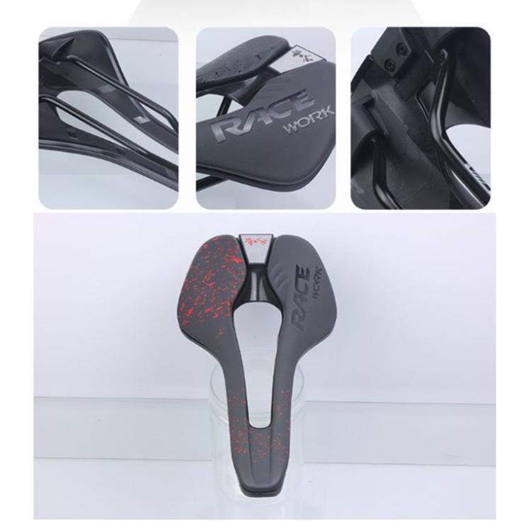 RACEWORK RK068 Mountain Bike Microfiber Leather Seat Cushion(Red) - free shipping - PMc TechLife - Order now!