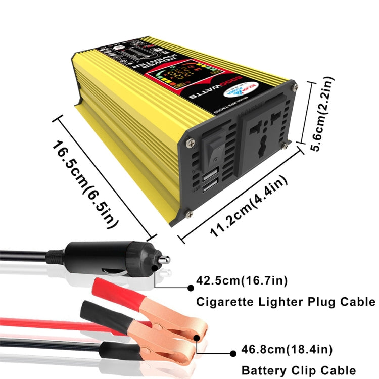 Tang 3 Generations Home Solar Generator Inverter+30A Controller+18W 12V Solar Panel, Specification: Yellow 12V To 110V - free shipping - PMC TechLife - Order now!