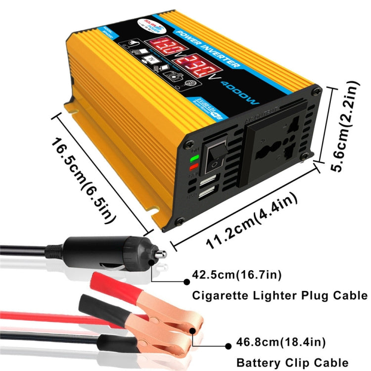 Solar Power System Inverter 30A Controller+18W 12V Solar Panel, Specification: Yellow 12V To 220V - free shipping - PMC TechLife - Order now!
