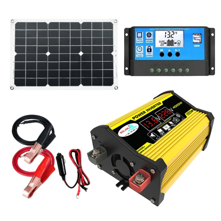 Saga Generation 2 Home Solar Generator Inverter+30A Controller+18W 12V Solar Panel, Specification: Yellow 12V To 110V - Modified Square Wave by PMC TechLife | Online Shopping South Africa | PMC TechLife | Buy Now Pay Later Mobicred