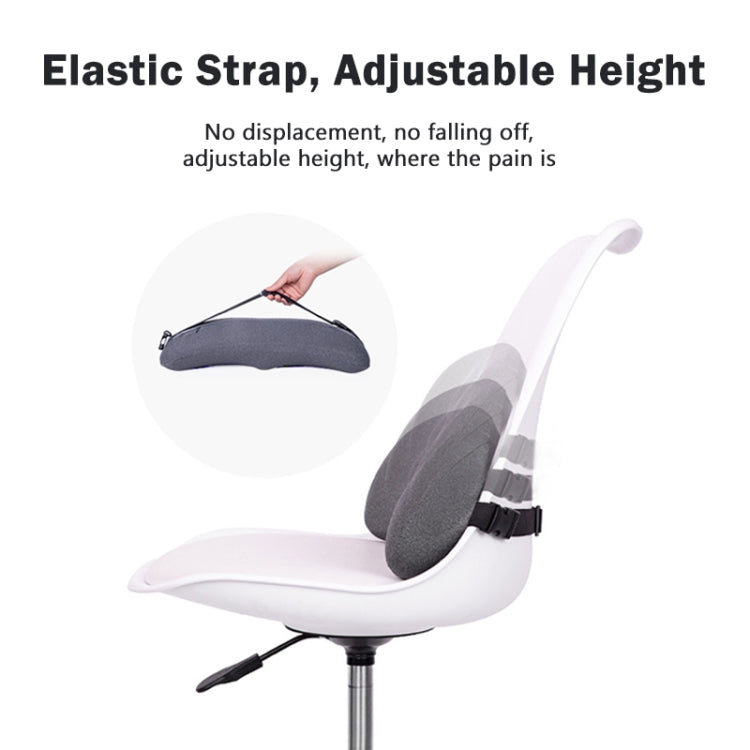 Memory Foam Car Lumbar Cushion Driving Seat Cushion(Dark Gray) - Seat Accessories by PMC TechLife | Online Shopping South Africa | PMC TechLife | Buy Now Pay Later Mobicred