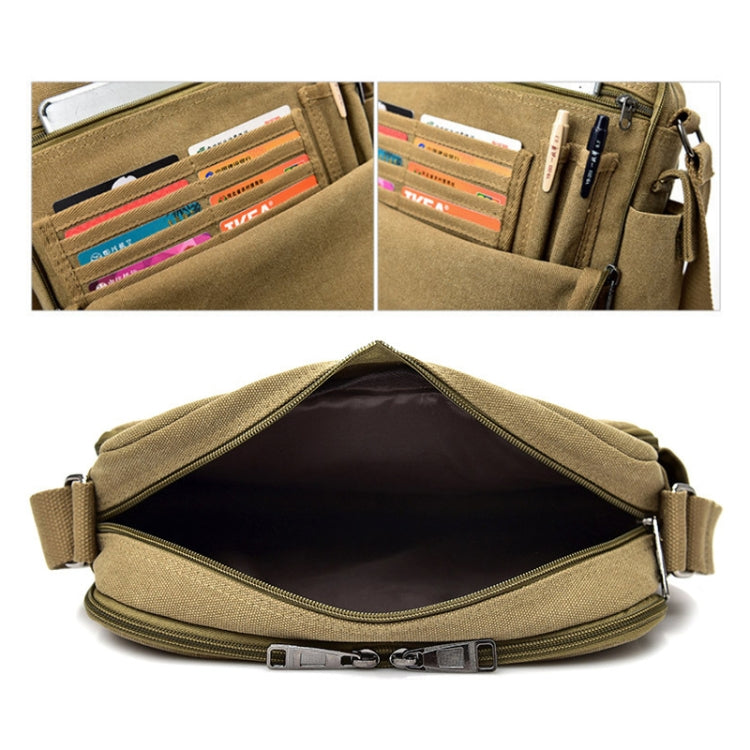 RuYiHuang Men Vintage Canvas Versatile Single-Shoulder Bag(Black) - free shipping - PMC TechLife - Order now!