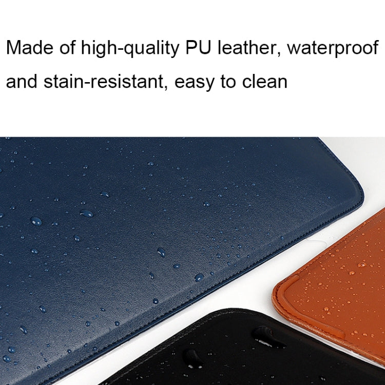 PU08DZ Leather Laptop Liner Bag with Stand Function, Size: 13.3 inches(Cowhide Yellow) - 13.3 inch by PMC TechLife | Online Shopping South Africa | PMC TechLife | Buy Now Pay Later Mobicred
