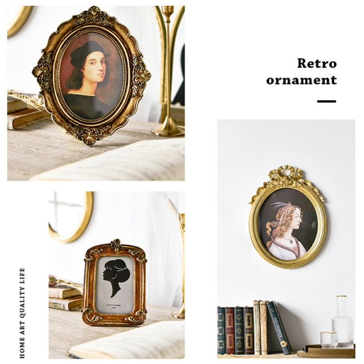 Retro Imitation Wood Home Decor Photo Frames, Spec: Square-7 inches - Photo Albums & Photo Frames by PMC TechLife | Online Shopping South Africa | PMC TechLife