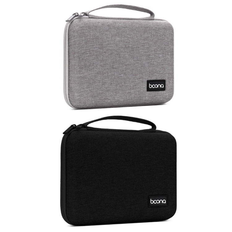 Baona BN-F018 Multifunctional Double Layer EVA Hard Shell U Disk Data Cable Storage Bag(Grey) - Hard Drive Bags & Cases by Baona | Online Shopping South Africa | PMC Jewellery | Buy Now Pay Later Mobicred