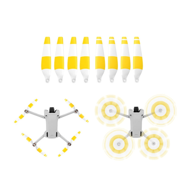 8 PCS 6030F Double Sided Colorful Low Noise Wing Propellers For DJI Mini 3 Pro, Color:  White Yellow -  by PMC TechLife | Online Shopping South Africa | PMC TechLife | Buy Now Pay Later Mobicred