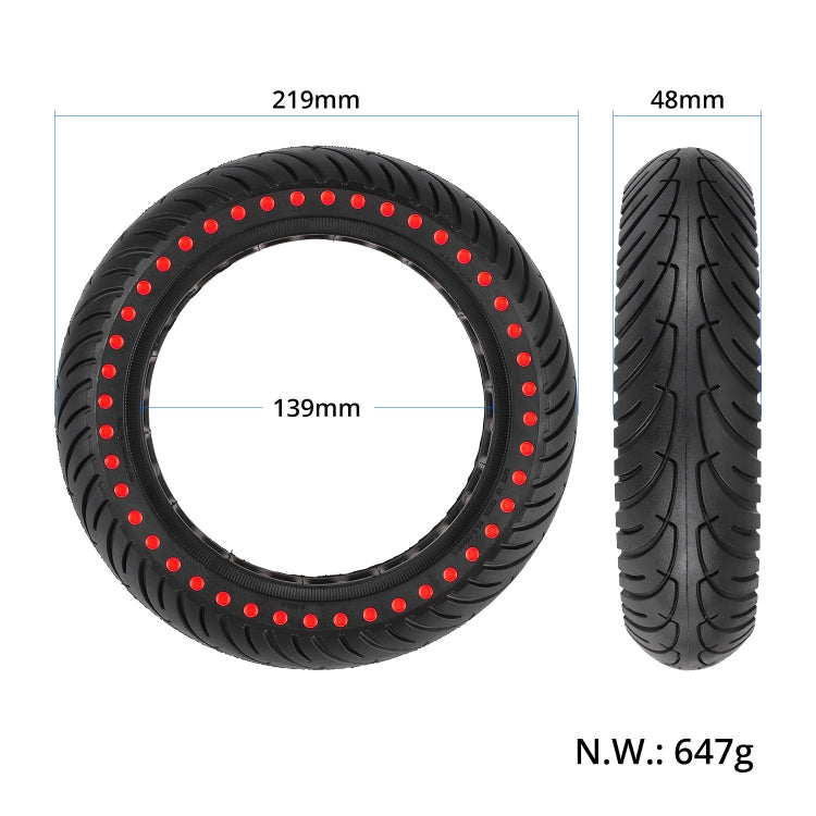 8.5 inch Color Dot Honeycomb Tire for Xiaomi Mijia M365/M365 Pro/1S(Red) - Accessories & Parts by PMc TechLife | Online Shopping South Africa | PMc TechLife | Buy Now Pay Later Mobicred