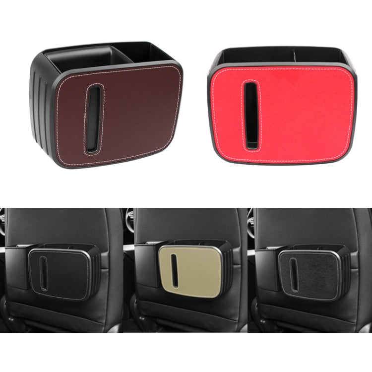 Car Drain Tissue Box Umbrella Storage Pocket Bag Storage Box Car Trash Can(Brown) - Tissue Boxes by PMC TechLife | Online Shopping South Africa | PMC TechLife | Buy Now Pay Later Mobicred