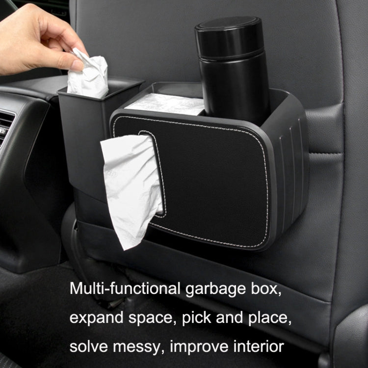 Car Drain Tissue Box Umbrella Storage Pocket Bag Storage Box Car Trash Can(Brown) - Tissue Boxes by PMC TechLife | Online Shopping South Africa | PMC TechLife | Buy Now Pay Later Mobicred