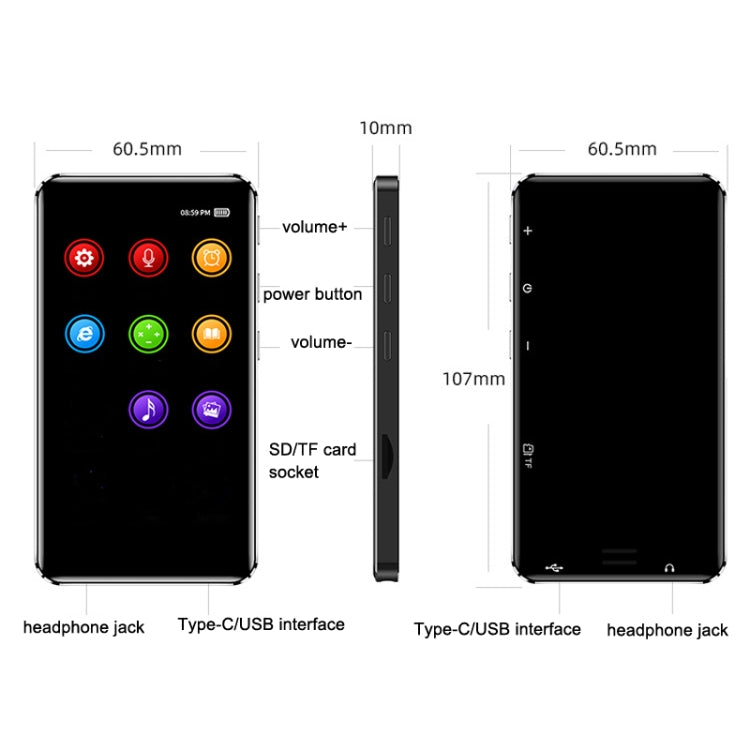 WIFI Game E-Book Touch Screen Bluetooth Mini Tablet MP3/MP4/MP5, TF Capacity: 4GB(2G DDR+16G Flash) - free shipping - PMC TechLife - Order now!