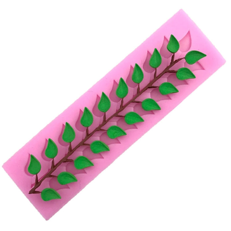 Long Strip Lace Tree Leaf  Fondant Silicone Mold - free shipping - PMC TechLife - Order now!