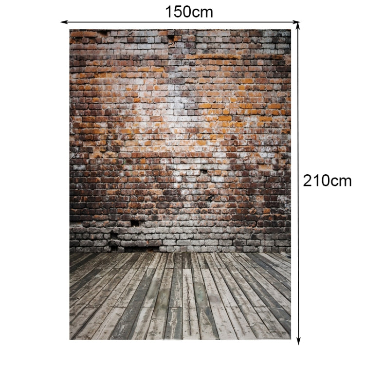 2.1m X 1.5m Brick Wall And Wooden Floor Photography Background - free shipping - PMC TechLife - Order now!