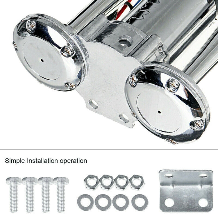 ST-1018S 600DB Double-tube Metal Conjoined Electric Pump Car Horn with Relay - Security Alarm System by PMC TechLife | Online Shopping South Africa | PMC TechLife