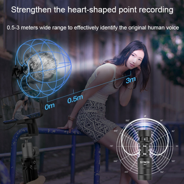 SYNCO Camera Phone Recording Microphone, Spec: MIC-M1S - Microphone by SYNCO | Online Shopping South Africa | PMC TechLife | Buy Now Pay Later Mobicred