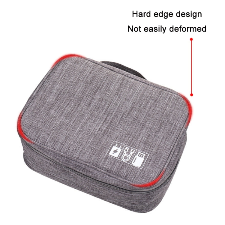 Multifunctional Cationic Digital U Disk Data Cable Storage Bag(Navy) - free shipping - PMC TechLife - Order now!