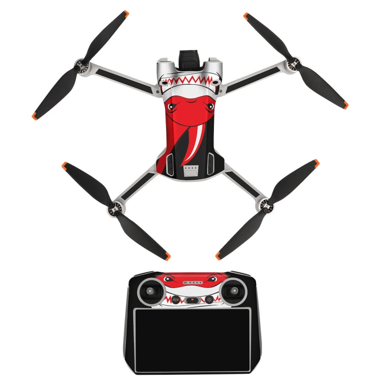Sunnylife Drone+Remote Control Protective Sticker For DJI Mini 3 Pro RC Version(Shark Red) - Stickers by Sunnylife | Online Shopping South Africa | PMC TechLife | Buy Now Pay Later Mobicred