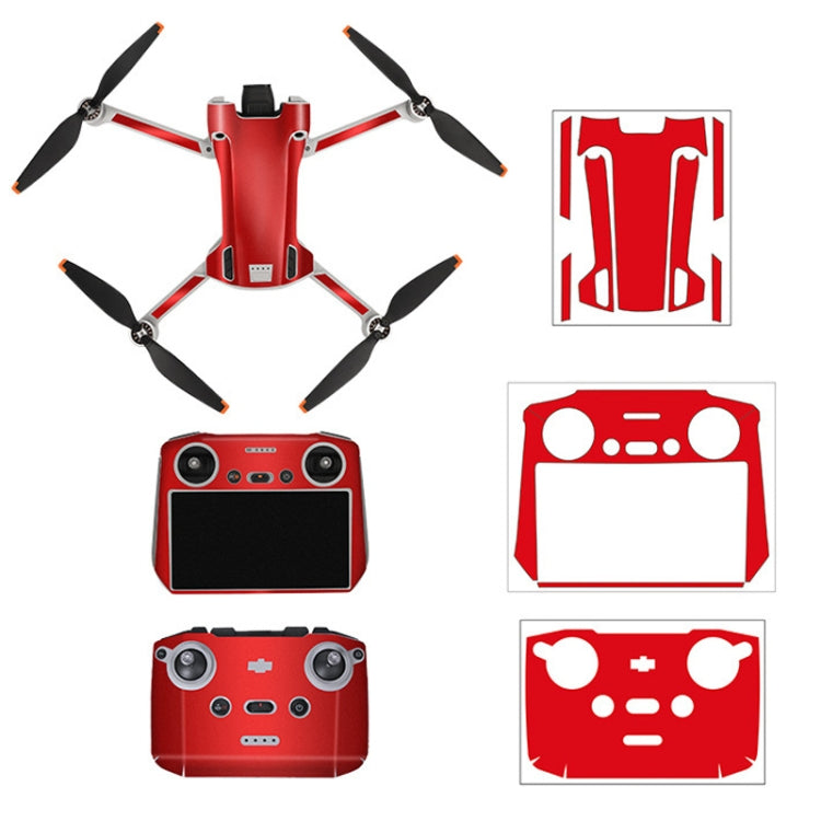 Sunnylife Drone+Remote Control Protective Sticker For DJI Mini 3 Pro RC Version(Aurora Red) - Stickers by Sunnylife | Online Shopping South Africa | PMC TechLife | Buy Now Pay Later Mobicred