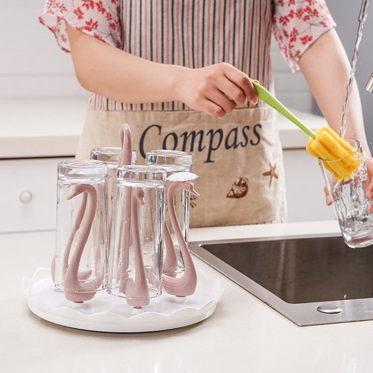 Home Portable Drainer Cup Holder With Rotatable Tray, Specification: Six Cups(Blue) - Shelf by PMC TechLife | Online Shopping South Africa | PMC TechLife | Buy Now Pay Later Mobicred