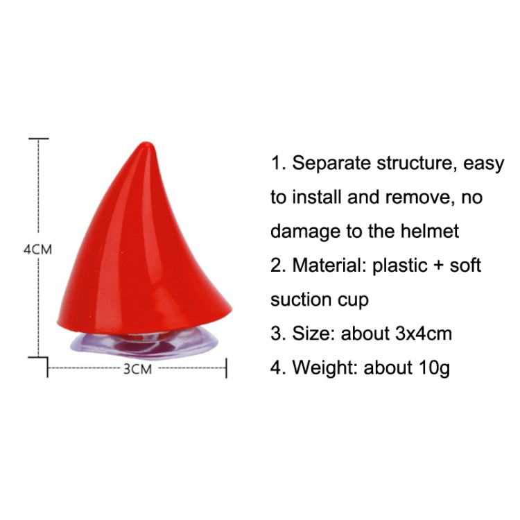 2pcs /Pair Motorcycle Helmet Devil Sucker Decoration, Style: Small Horns (Orange) - free shipping - PMC TechLife - Order now!