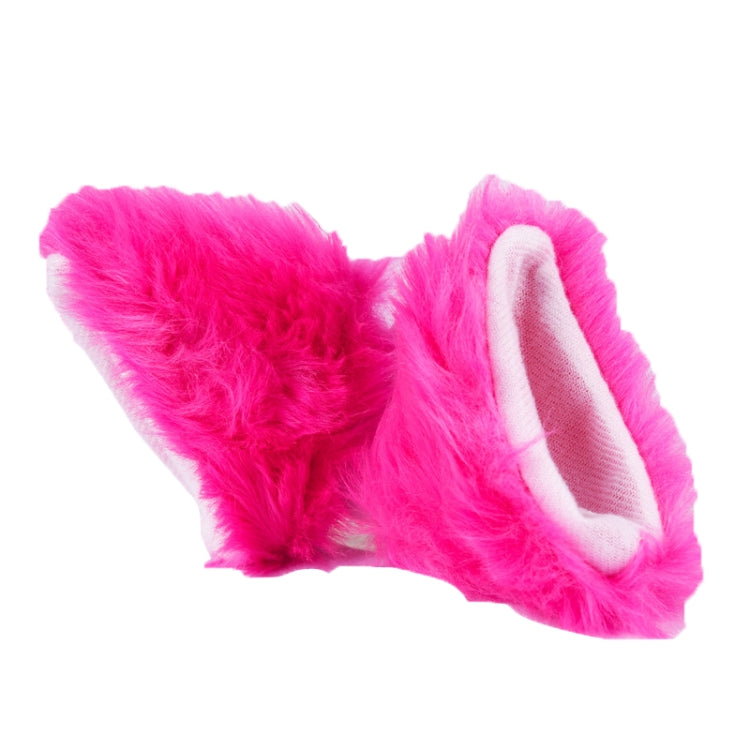 4PCS Motorcycle Plush Ear Helmet Decoration(Rose Red) - Ornamental Parts by PMC TechLife | Online Shopping South Africa | PMC TechLife | Buy Now Pay Later Mobicred