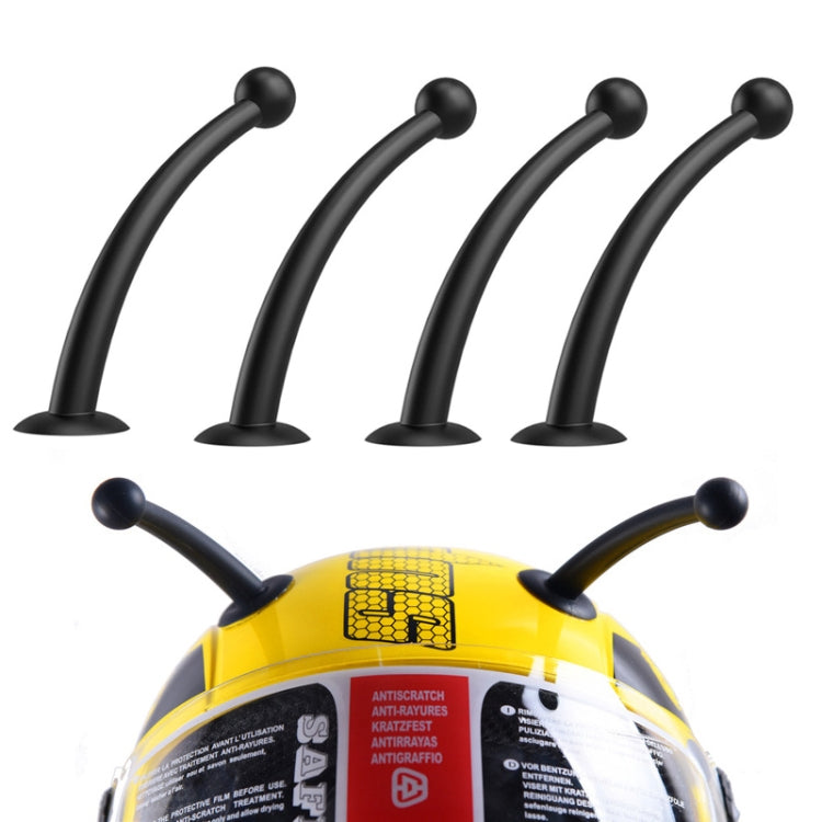 4PCS Motorcycle Helmet Soft Silicone Tentacle Sucker Decoration(Black) - Ornamental Parts by PMC TechLife | Online Shopping South Africa | PMC TechLife