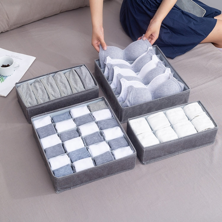 Foldable Drawer Clothes Storage Box, Spec: 7 Grids (Gray) - Storage Boxes by PMC TechLife | Online Shopping South Africa | PMC TechLife