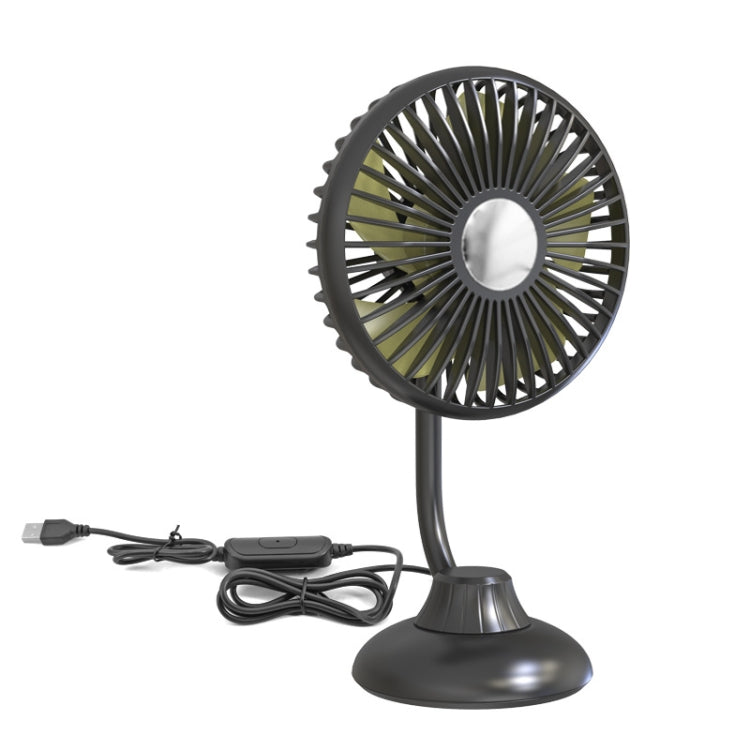 F502 Mini Hose Small Fan Car USB Fan(Black) - Heating & Fans by PMC TechLife | Online Shopping South Africa | PMC TechLife | Buy Now Pay Later Mobicred
