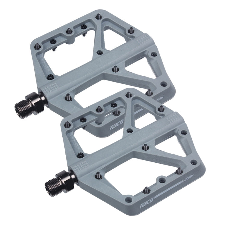 RACEWORK RK66 Mountain Bike Nylon Fiber Pedals(Grey) - free shipping - PMc TechLife - Order now!
