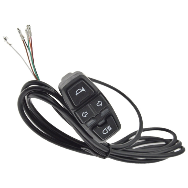 3 In 1 Switch Mountain Car Skateboard Horn Headlights Turn Switch(48V) - Electrical Instruments by PMC TechLife | Online Shopping South Africa | PMC TechLife | Buy Now Pay Later Mobicred