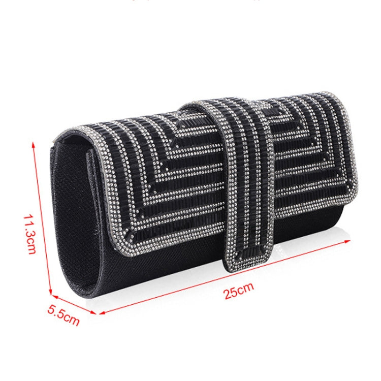 Ladies Evening Bag Shoulder Bag Hand Messenger Bag(Black) - Single-shoulder Bags by PMC TechLife | Online Shopping South Africa | PMC TechLife