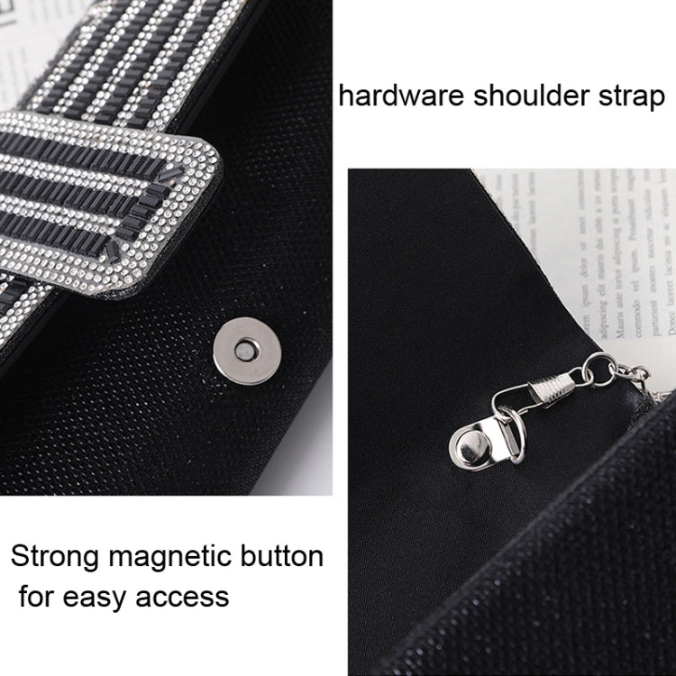 Ladies Evening Bag Shoulder Bag Hand Messenger Bag(Black) - Single-shoulder Bags by PMC TechLife | Online Shopping South Africa | PMC TechLife