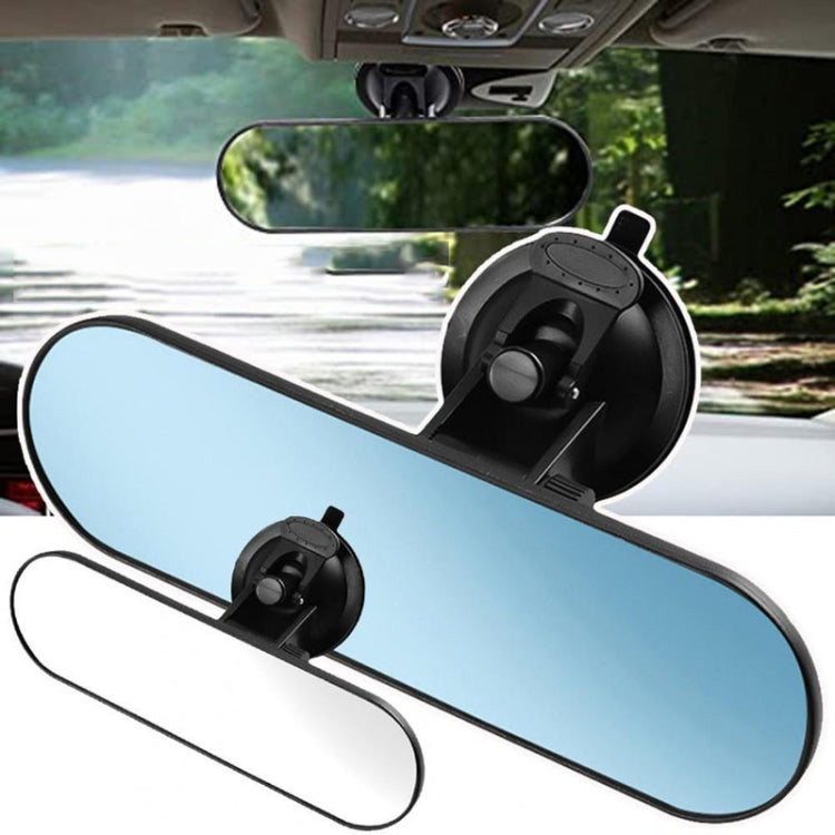 CZC-220 Car Strong Suction Cup Big Vision Flat Rearview Mirror(Blue Mirror) - Interior Mirrors by PMC Jewellery | Online Shopping South Africa | PMC Jewellery | Buy Now Pay Later Mobicred