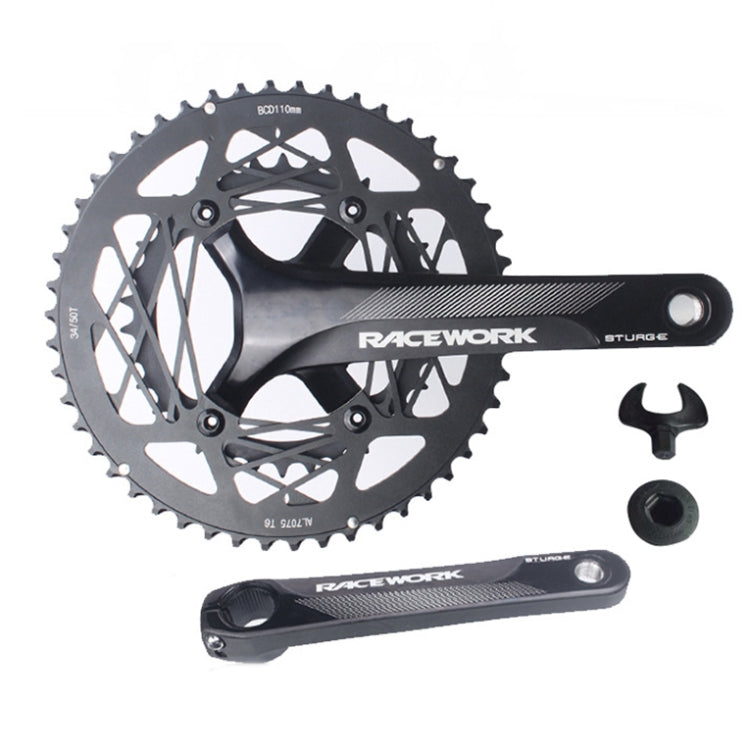 RACEWORK RKRFA Road Bike Aluminum Alloy 22-speed Crankset, Spec: 53-39T without BB - free shipping - PMc TechLife - Order now!