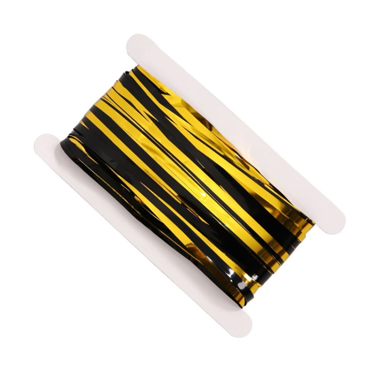 Black And Gold Rain Curtain Festival Party Decoration Props, Size: 1x2M - Holiday Decorations by PMC TechLife | Online Shopping South Africa | PMC TechLife