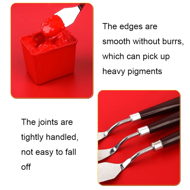 1 Sets/5PCS Plastic Handle Acrylic Painting Gouache Paint Knife - Art Supplies by PMC TechLife | Online Shopping South Africa | PMC TechLife