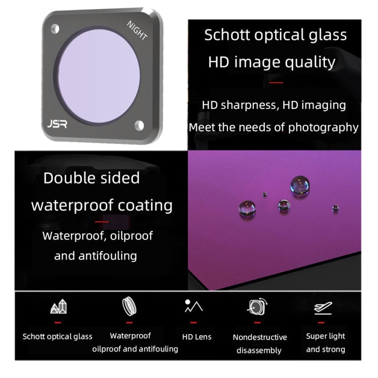 JUNESTAR Action Camera Filters For DJI Action 2,Style:  CS-4in1 - Lens Filter by JUNESTAR | Online Shopping South Africa | PMC TechLife | Buy Now Pay Later Mobicred