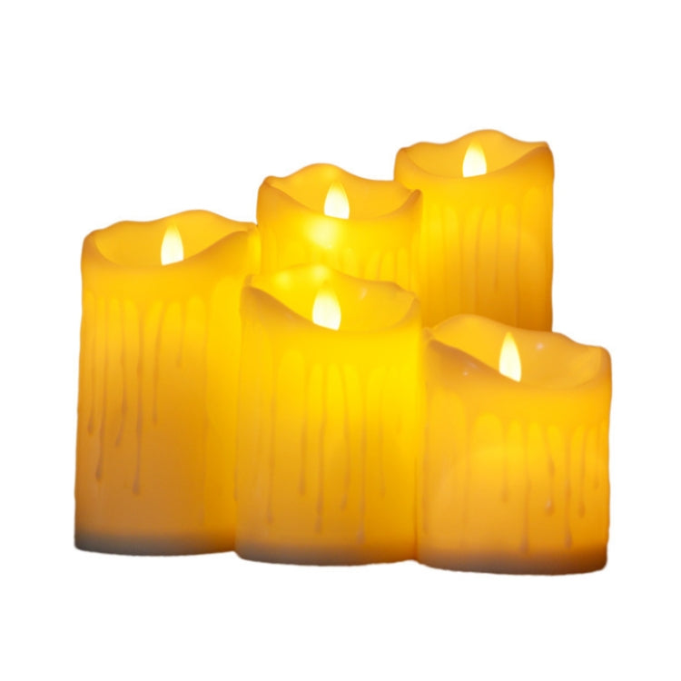 LED Electronic Candle Lights Halloween Christmas Decoration Props, Size: 7.5x12.5cm(Plastic Tears Candle Lights) - Decoration Lamps by PMC TechLife | Online Shopping South Africa | PMC TechLife