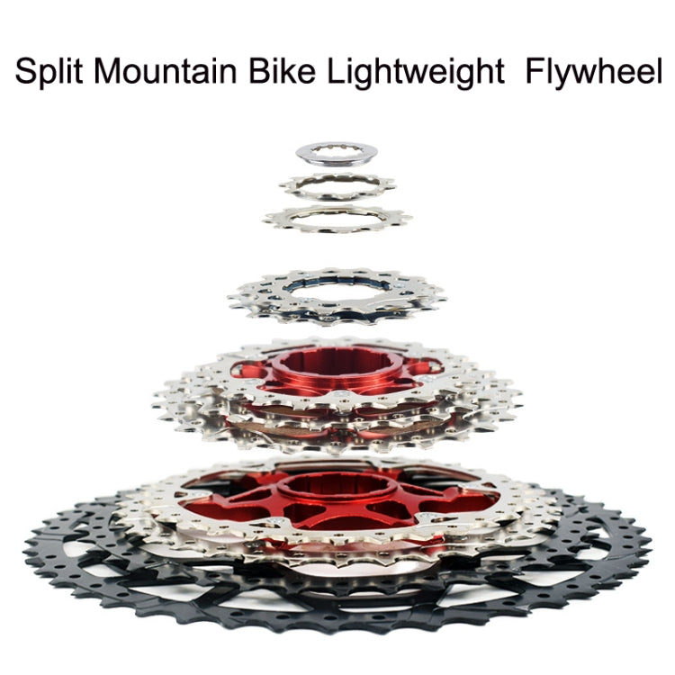 VG Sports Split Mountain Bike Lightweight Cassette Flywheel, Style: 10 Speed 40T (Silver) - free shipping - PMc TechLife - Order now!