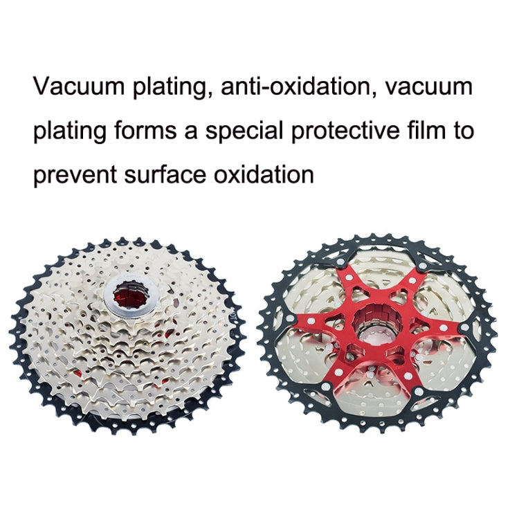 VG Sports Split Mountain Bike Lightweight Cassette Flywheel, Style: 11 Speed 40T (Silver) - free shipping - PMc TechLife - Order now!